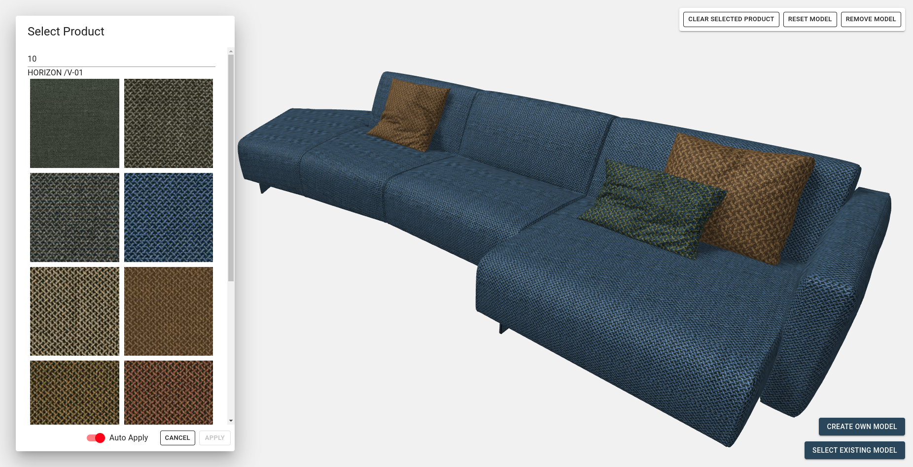 3D model dressing the sixth example.